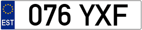Trailer License Plate